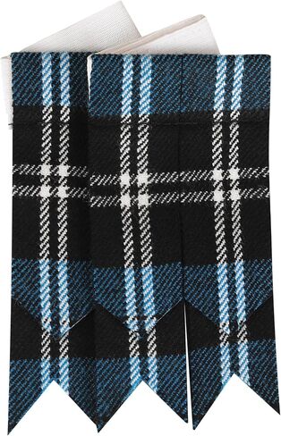Scottish Traditional Kilt Hose Flashes - Men's Tartan Kilt Socks Flashes with Heavy Buckle Adjusters in Saudi Arabia