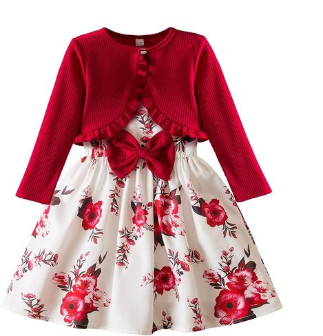 Hnxdyy Toddler Girl Girl Olcyless Press and Cardigan in Kuwait