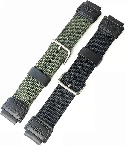 حزام مراقبة نايلون البديل 18 مم مع حلقة من الفولاذ المقاوم للصدأ لـ Casio AE1200WH AE-1000 SGW-300H SGW-400 AQ-S810W in Kuwait