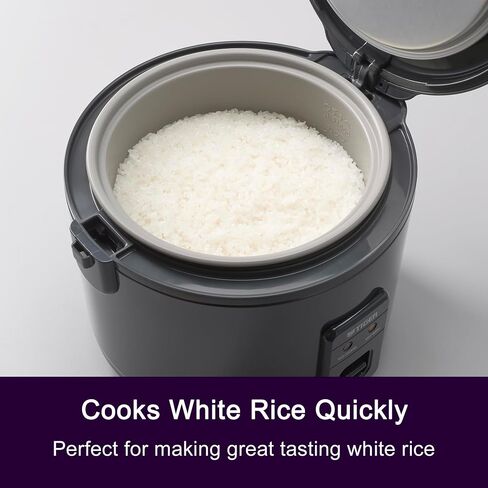 Tiger JNP-S18U-KY 10 Cup Capacity White Rice Cooker with Non-Stick Inner Pot, Retractable Power Cord, and Keep Warm up to 12 hours (Obsidian Black) in Saudi Arabia
