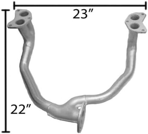 العادم الشمالي الشرقي | مقدمة من الفولاذ المقاوم للصدأ العادم الأمامي y-pipe متوافق مع Subaru Outback 2000-2005 2.5L | وشملت حشيات حرة | جزء استبدال السيارات in Saudi Arabia