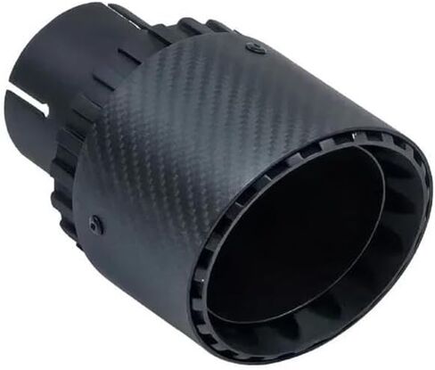1 PCS Car Black Exhaust Pipe Tail Throat Matte Carbon Fiber Muffler Tip exhaust pipe tail in Saudi Arabia