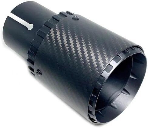 1 PCS Car Black Exhaust Pipe Tail Throat Matte Carbon Fiber Muffler Tip exhaust pipe tail in Saudi Arabia