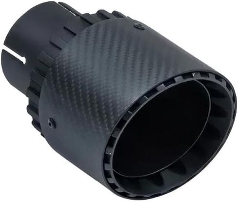 1 PCS Car Black Exhaust Pipe Tail Throat Matte Carbon Fiber Muffler Tip exhaust pipe tail in Saudi Arabia