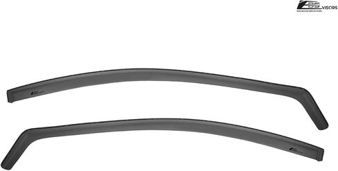 Repalcement for 2006-2011 Honda Civic Coupe Models | EOS Visors JDM in-Channel Style Smoke Tinted Side Vents Window Deflectors Rain Guard DWV-V11 in Saudi Arabia