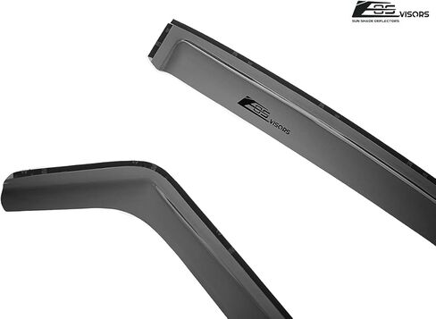 Repalcement for 2006-2011 Honda Civic Coupe Models | EOS Visors JDM in-Channel Style Smoke Tinted Side Vents Window Deflectors Rain Guard DWV-V11 in Saudi Arabia