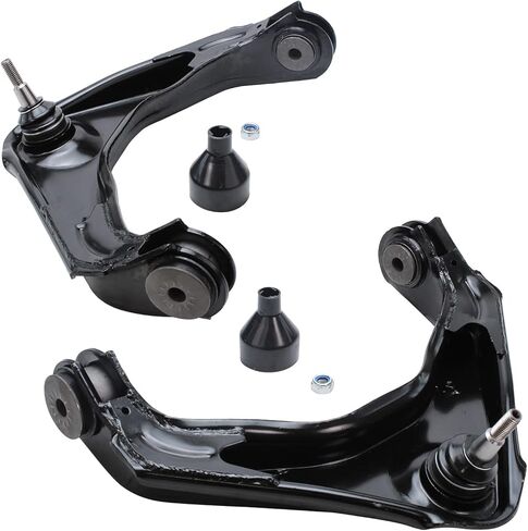Detroit Axle - Front Upper Control Arms w/Ball Joints for Silverado Sierra 2500 3500 HD, 2 Front Upper Control Arms Assembly Chevy Suburban GMC Yukon XL 2500, Replacement Front Pair Set in Saudi Arabia