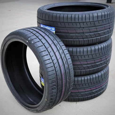 Set of 2 (TWO) Accelera Iota ST68 All-Season Passenger Car High Performance Radial Tires-255/35R22 255/35ZR22 255/35/22 255/35-22 99W Load Range XL 4-Ply BSW Black Side Wall UTQG 400AA in Saudi Arabia
