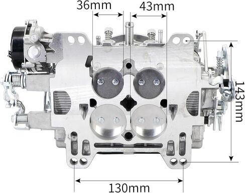 Dokili 1403 استبدال المكربن لـ 500CFM 4 برميل مربع Bore Valve Secondary Electric Coker مع CH.EVY CH.EVROLET CADILL.AC BUIC.K in Saudi Arabia