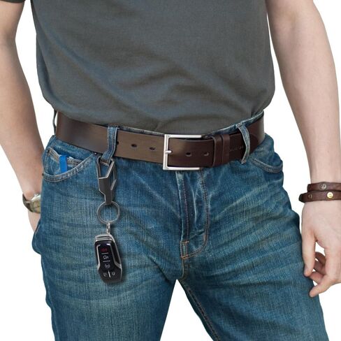for Jeep Gladiator Gunmetal Black Carabiner-style Snap Hook Metal Key Chain in Saudi Arabia