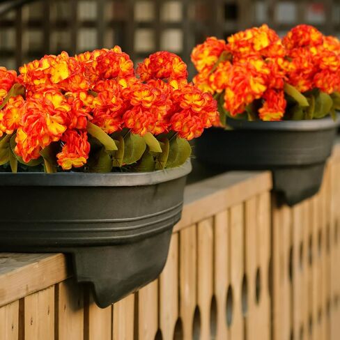 6 Bundles Fall Flowers Artificial for Decoration, Fake Geraniums Artificial Flowers Realistic Autumn Decor , Faux Plants Outdoor UV Resistant Fall Decorations for Home Garden Porch(Autumn yellow) in Saudi Arabia