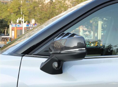 Car Accessories Door Rear View Mirror Cover Trim Fit For Toyota Highlander 2020 2021 2022 2023 2PCS(Gloss Black Style) in Saudi Arabia