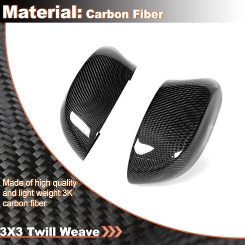 MCARCAR KIT Carbon Fiber Mirror Covers for BMW Z4 E85 2002-2008 Add on Style Car Rearview Mirror Caps in Saudi Arabia