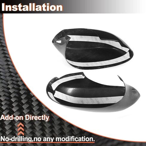 MCARCAR KIT Carbon Fiber Mirror Covers for BMW Z4 E85 2002-2008 Add on Style Car Rearview Mirror Caps in Saudi Arabia