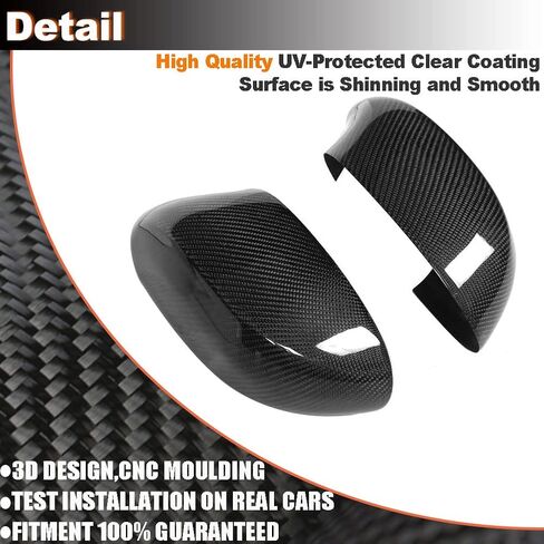 MCARCAR KIT Carbon Fiber Mirror Covers for BMW Z4 E85 2002-2008 Add on Style Car Rearview Mirror Caps in Saudi Arabia