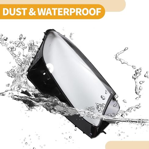 Headlight Lens Cover No.2539061601 Car Front Right Headlight Headlamp Lense Clear Lens Cover for Mercedes Benz W253 GLC 2016-2019 PC Black Clear in Saudi Arabia