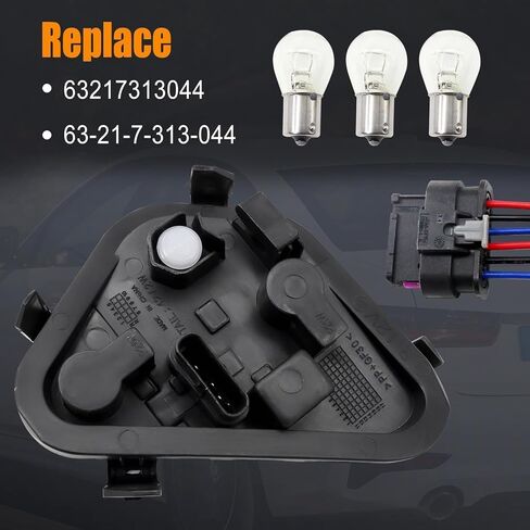 Right Passenger Side Rear Tail Light Lamp Holder Bracket Socket Panel with Harness and Bulbs Fit for BMW 3 Series 320i 328i 335i 328d 2012 2013 2014 2015 Replace 63217313044 in Saudi Arabia