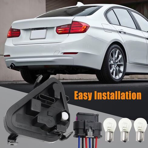 Right Passenger Side Rear Tail Light Lamp Holder Bracket Socket Panel with Harness and Bulbs Fit for BMW 3 Series 320i 328i 335i 328d 2012 2013 2014 2015 Replace 63217313044 in Saudi Arabia