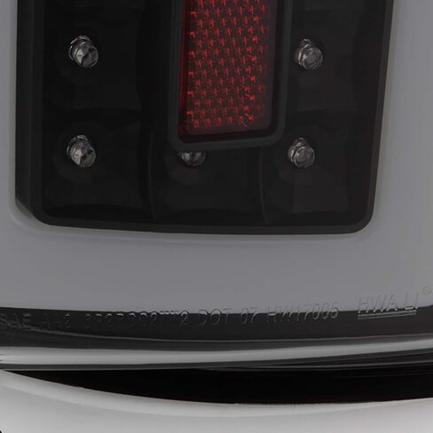 AKKON - Fits 2007 2008 Dodge Ram 1500 2500/2009 3500 Full LED Tube Bar Black Smoked Tail Lights Brake Lamp Pair Left+Right in Saudi Arabia