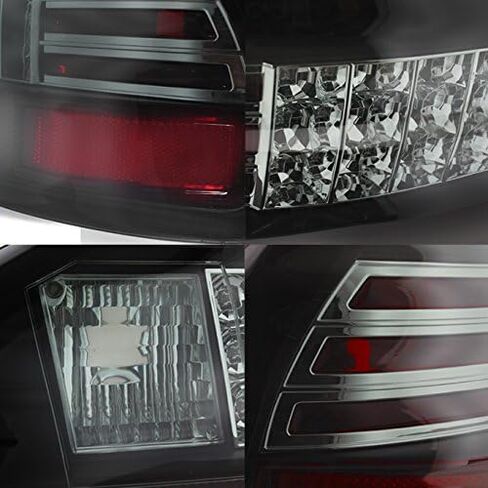 AKKON - For 97-03 Pontiac Grand Prix Black Bezel Rear LED Tail Lights Brake Lamps Replacement Pair Left + Right in Saudi Arabia