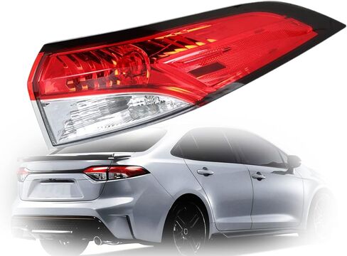 munirater 1-Pack Right Outer Rear Tail Light Brake Lamp Replacement for Corolla 2020 2021 Passenger Side in Saudi Arabia