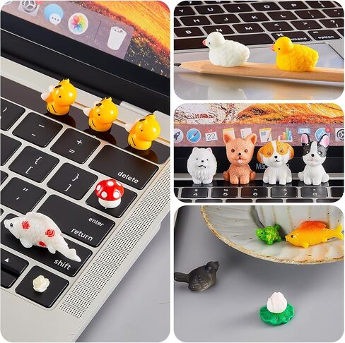Skylety 100 Pieces Mini Rabbit Carrot Figurines Easter Bunny Carrot Figures Resin Duck Miniatures Figurines Tiny Resin Animal Figurine Micro Landscape Dollhouse Ornament for DIY Easter Bunny Garden in Saudi Arabia