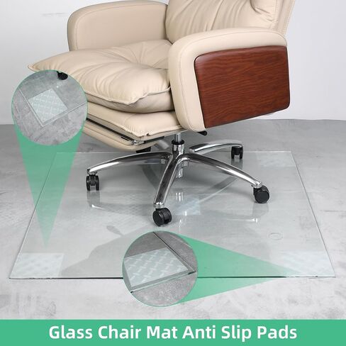 5 Pack 6"x6" Large Clear Self-Adhesive Silicone Non Slip Pads, Rug Gripper for Carpet, Rug to Carpet Gripper, Glass Chair Mat Anti Slip Pads in Saudi Arabia