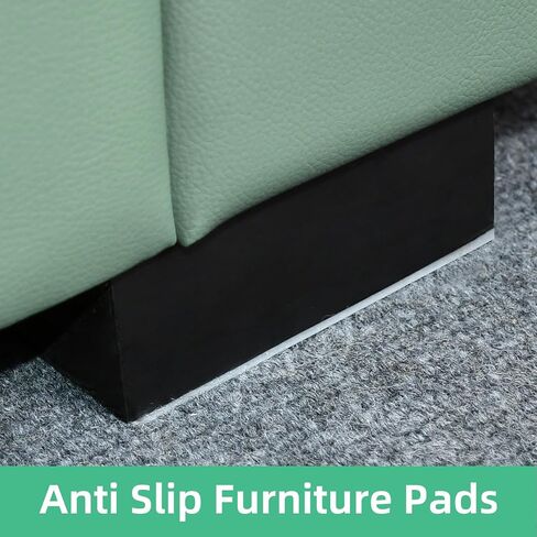 5 Pack 6"x6" Large Clear Self-Adhesive Silicone Non Slip Pads, Rug Gripper for Carpet, Rug to Carpet Gripper, Glass Chair Mat Anti Slip Pads in Saudi Arabia