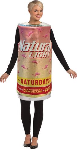 Rasta Imposta Naturdays Can Beer Costume, Adult One Size Pink in Saudi Arabia