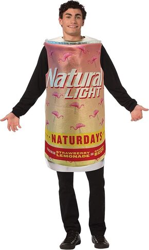 Rasta Imposta Naturdays Can Beer Costume, Adult One Size Pink in Saudi Arabia