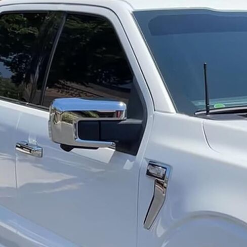 Keptrim for F150 Rearview Side Mirror Cover Trim for Ford F150 2021 2022 2023 2024 2025, ABS Chrome, 2pcs in Kuwait