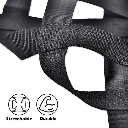 G-plus nerf bar nets متوافق مع ATV Honda TRX450R 400EX 400X 300EX 300X Webbing 2006-2011 2 PCS Black in Saudi Arabia