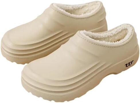 Men's/Women's Plush Lined Waterproof Chef Shoes, Non-Slip, Oil-Proof, Soft and Comfortable，Suitable for Spring, Autumn and Winter in Saudi Arabia