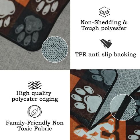 Laundry Room Rug 20"x47" TPR Non-Slip Runner Rug Laundry Rugs Organization Farmhouse laundry room corridor dog paw floor mat,Laundry Room decor for Laundry, Kitchen, Bathroom and Farmhouse Charm in Saudi Arabia