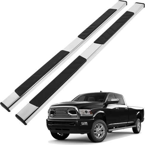 Scitoo nerf Bar Running Board Love Step for 2009-2022 for Dodge Ram 1500 2500 3500 Quad Cab 4.92 Inch Stainless Steel ، ABS Plastic Step Bars in Saudi Arabia