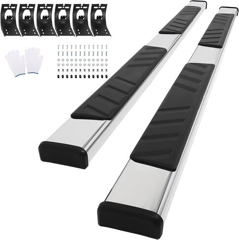 Scitoo nerf Bar Running Board Love Step for 2009-2022 for Dodge Ram 1500 2500 3500 Quad Cab 4.92 Inch Stainless Steel ، ABS Plastic Step Bars in Saudi Arabia