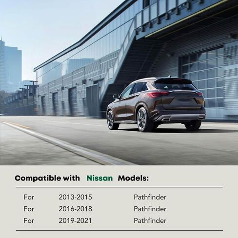 yhtauto 3 بوصة الجري خطوات جانبية متوافقة مع نيسان باثفايندر 2013-2021 ، سيارات الدفع الرباعي ، مسحوق أسود من الصلب الكربوني الدائري ، القضبان الجانبية للكابينة على الطرق الوعرة ، مجموعة من 2 in Kuwait