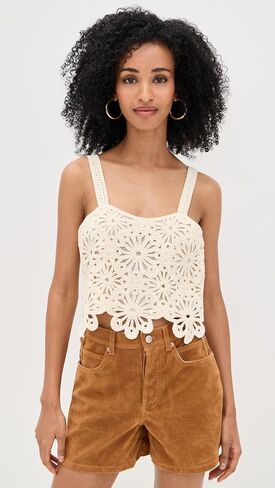 LE BOP Women's Crochet Tank in Saudi Arabia