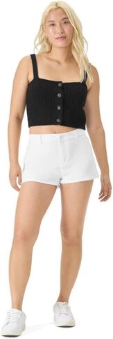 florence by mills Women's Bright Side Button-up Knit Cropped Tank in Saudi Arabia