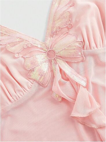 Gorglitter Women's Butterfly Babydoll Y2K Camisole Top Coquette غير متناظرة كامي in Saudi Arabia