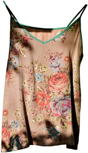 Women’s Loose Fit V-Neck Linen Spaghetti Strap Tank Top Summer Sleeveless Bohemian Printed Camisole in Saudi Arabia