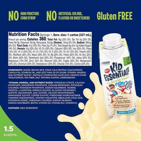 BOOST KID ESSENTIALS 1.5 with Fiber, Vanilla Vortex in Saudi Arabia