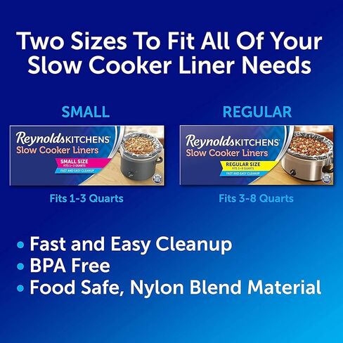Reynolds Kitchens Slow Cooker Liners, Small (Fits 1-3 Quarts), 5 Count (Pack of 2) in Kuwait