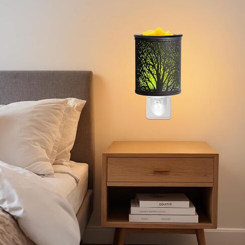 Wax Melts Warmer Plug in Wall–Electric Wax Warmer with 7 Colors Light Fragrance Wax Burner PTC Heating Pluggable Wax Melter Warmer with Removal Dish Gift & Home Decor in Saudi Arabia