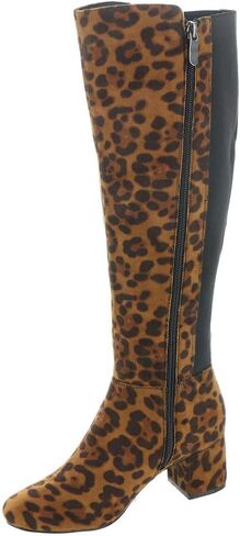 Masseys Alix Boot for Women Feminine with Scalloped Details Boot with Zip Closure and Block Heel in Saudi Arabia