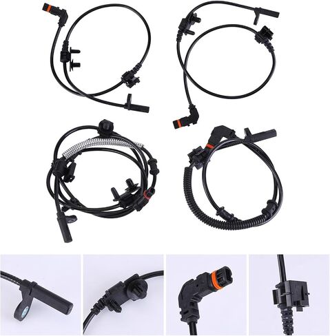 ABS Wheel Speed Sensor Fit for 05-10 for Chrysler 300 08-10 for Dodge Challenger 06-10 for Dodge Charger 05-08 for Dodge Magnum Rear Left Rear Right Front Left Front Right 4pcs ABS Sensors in Saudi Arabia