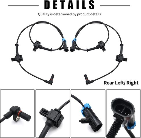 4pcs 15229012 الأمام الخلفية الأمامية اليسار واليمين ABS SPEED Sensor استبدال Chevry Silverado 1500 2007 2008 2008 2010 2011 2012 2013 استبدال GMC Sierra 1500 2007-2013 استبدال 10384745 in Saudi Arabia