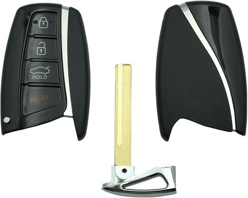 Replacement Key Fob Shell Case for Hyundai Azera Equus Santa Fe Sport 2013-2018 Keyless Entry Remote Car Key Fob Cover Casing with Uncut Left Blade Blank in Saudi Arabia