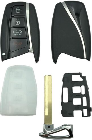 Replacement Key Fob Shell Case for Hyundai Azera Equus Santa Fe Sport 2013-2018 Keyless Entry Remote Car Key Fob Cover Casing with Uncut Left Blade Blank in Saudi Arabia