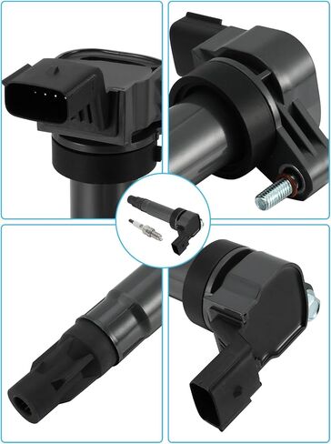 Set of 4 UF725 Ignition Coil Pack & Iridium Spark Plugs (1.2L Only) 2013-2015 For Chevrolet Spark,Replace # C1846 5C1903 96983945 25190788 19350923 9023781 in Saudi Arabia